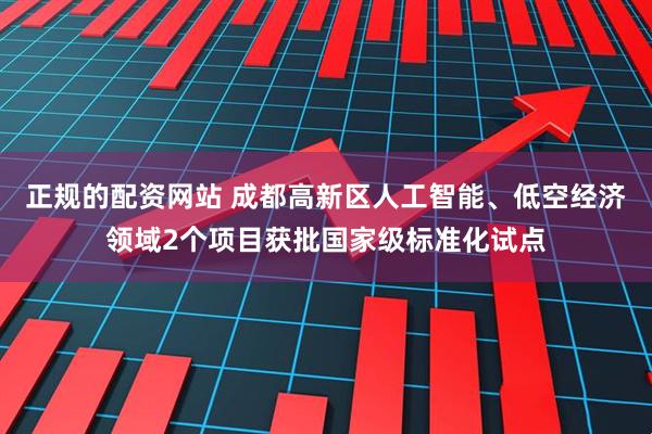 正规的配资网站 成都高新区人工智能、低空经济领域2个项目获批国家级标准化试点